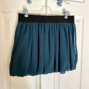 Cute bubble skirt, dark green / teal
